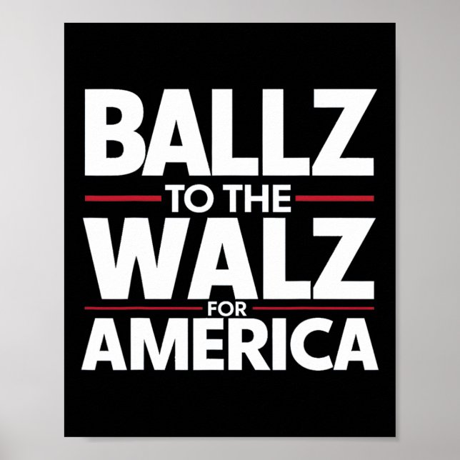 Póster En El Contexto Ballz WAlzheimer Mn Kamala Harris 2 (Frente)
