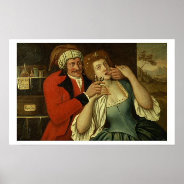 Póster En el Dentista (aceite sobre lienzo) (Frente)