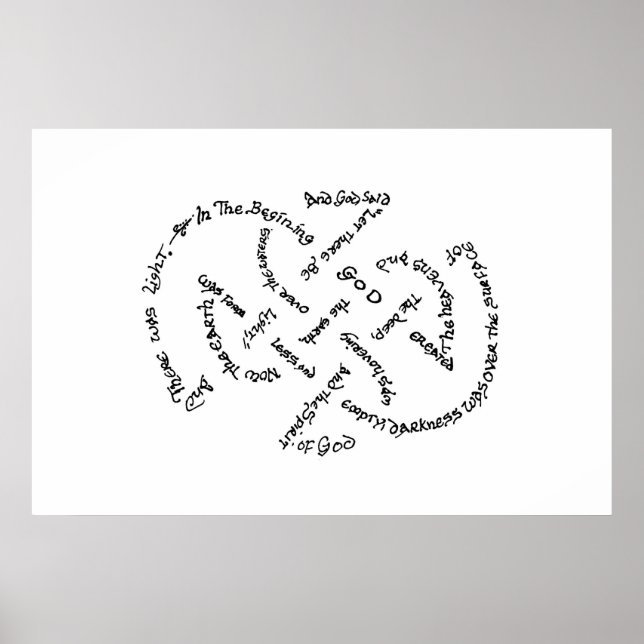 Póster En El Dios Principiante... (Frente)