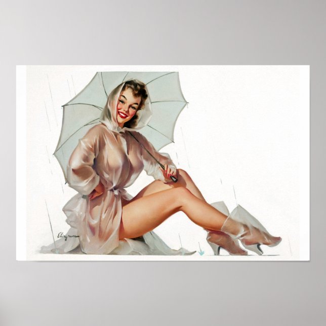 Póster En el dolor de la lluvia (Frente)