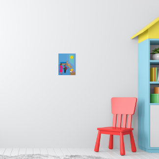 Póster En el dormitorio para la escuela