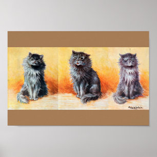 Póster En El Espectáculo Del Gato, Louis Wain