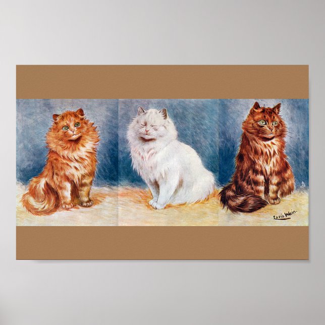 Póster En El Espectáculo Del Gato, Louis Wain (Frente)