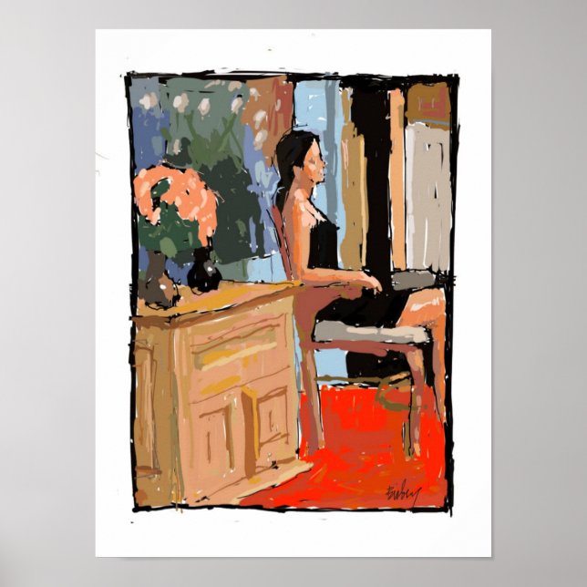 Póster En el estudio (Frente)