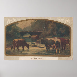 Póster En el Ford Postmark Brighton, IA 7 dic. 1910