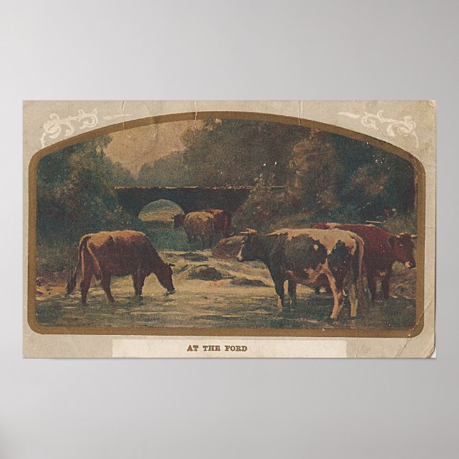 Póster En el Ford Postmark Brighton, IA 7 dic. 1910 (Frente)