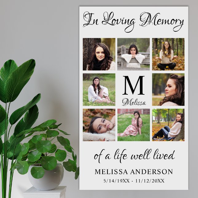 Póster En el funeral de la foto personalizada de la memor (Subido por el creador)
