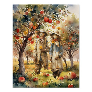Póster En el huerto de Apple