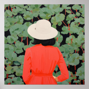 Póster En el jardín