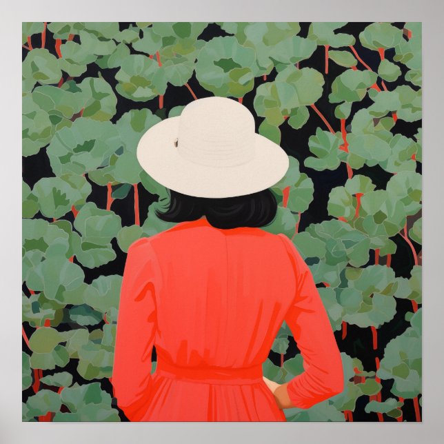 Póster En el jardín (Frente)