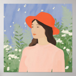 Póster En el jardín