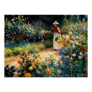 Póster En el jardín