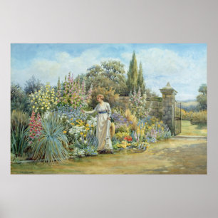 Póster En el jardín