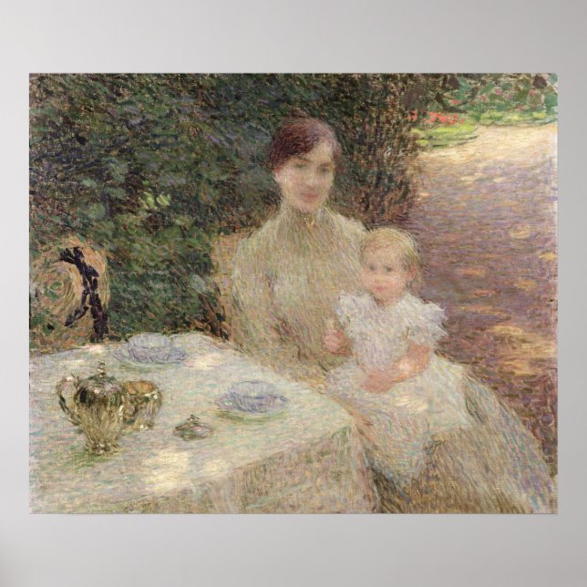 Póster En el jardín, 1904 (Frente)