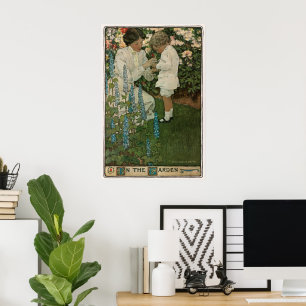 Póster En el jardín de Jessie Willcox Smith