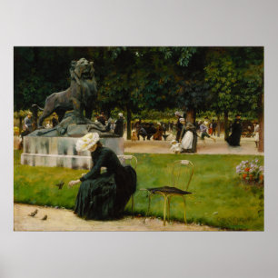 Póster En el jardín de Luxemburgo