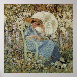 Póster En el jardín, Giverny de Frederick Frieseke
