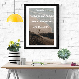 Póster En el Océano de Creación de la Génesis de Comienzo