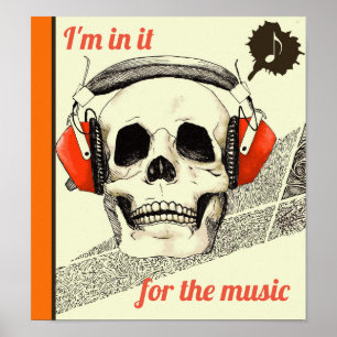 Póster En él para la música