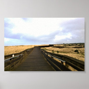 Póster En el paseo marítimo, Long Beach, Washington