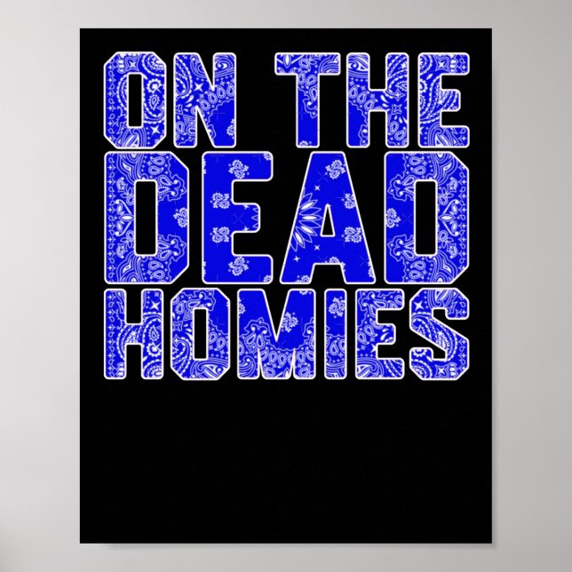 Póster En El Pegatina De Las Hogares Muertas (Frente)