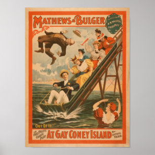 Póster "En el poster #2 de la comedia musical de Coney