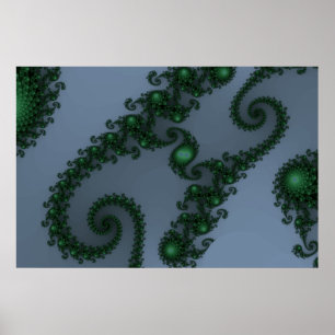 Póster En el poster de madera oscuro profundo