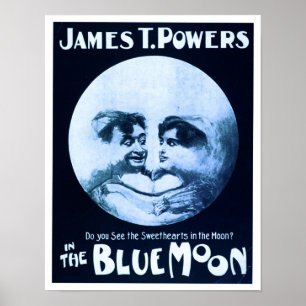 Póster En el Poster del Teatro de la Luna Azul