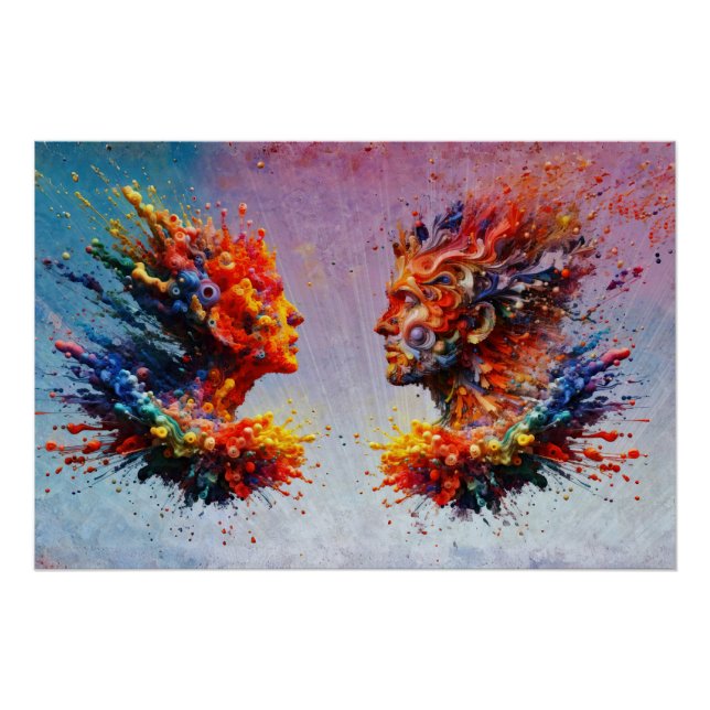 Póster En el principio... (Anverso)