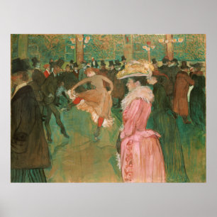 Póster En el Rouge: La danza Toulouse-Lautrec