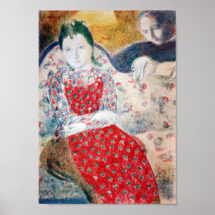 Póster En el Sofá de plata pálida, Maurice Denis