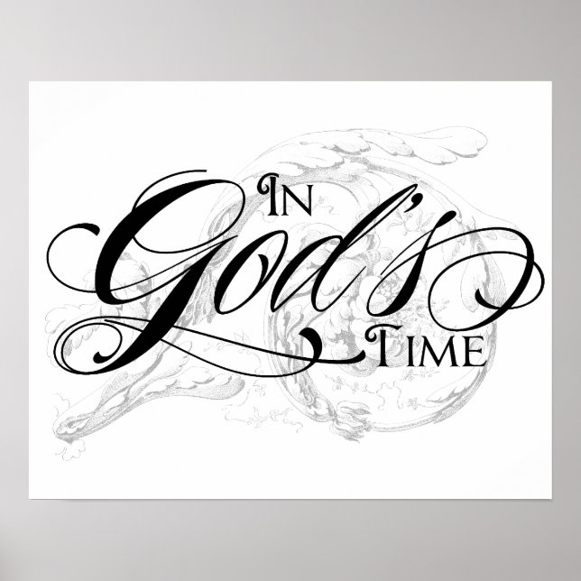 Póster En el tiempo de Dios (Frente)