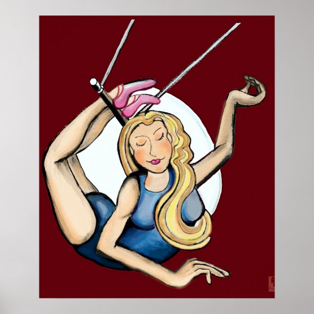 Póster En el trapecio volante (Frente)
