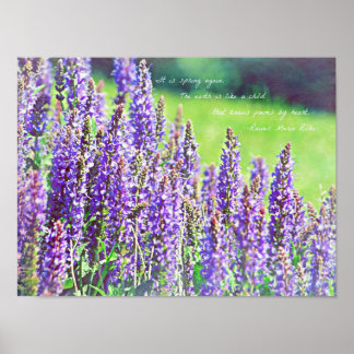 Póster en el valle de púrpura