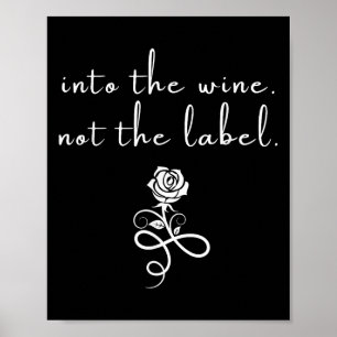 Póster En El Vino No La Etiqueta El Amor Es El Amor La Ag