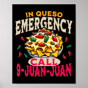 Póster En Emergencia de Queso Cinco De Mayo Llama 9 Juan