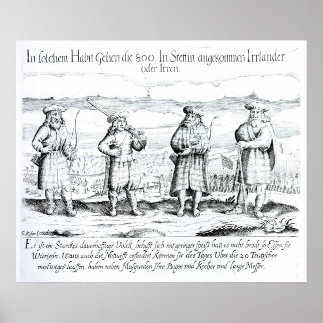 Póster En ese atuendo los irlandeses (Frente)