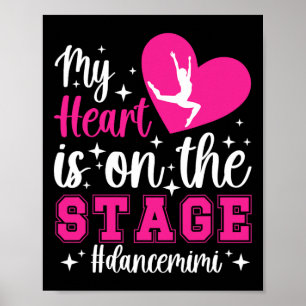 Póster En Ese Escenario Baile Mimi De Una Bailarina Mimi