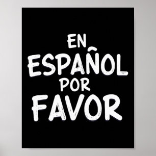Póster En Español Por Favor Profesor De Español 3
