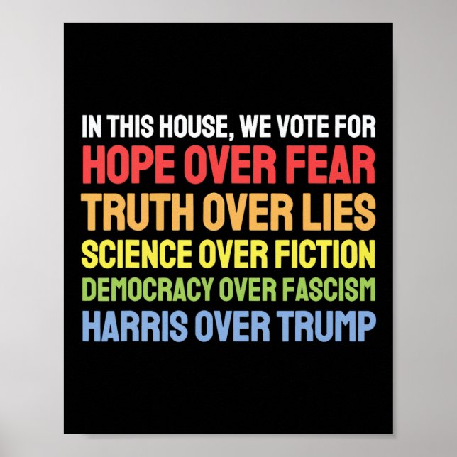 Póster En Esta Cámara Votamos Por La Esperanza Por Sobre  (Frente)