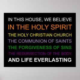 Póster En esta casa creemos