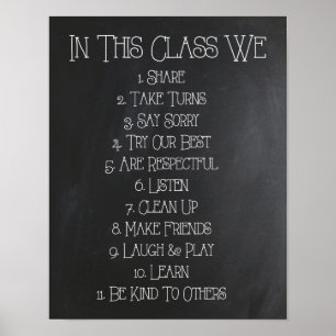 Póster En Esta Clase...