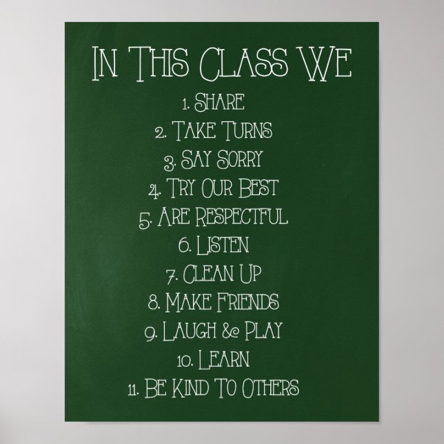 Póster En Esta Clase... (Frente)
