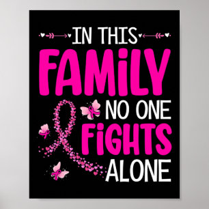 Póster En Esta Familia Nadie Lucha Solo Contra El Cáncer