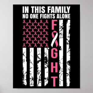 Póster En Esta Familia Nadie Lucha Solo Contra El Cáncer 