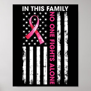 Póster En Esta Familia Nadie Lucha Solo Contra El Cáncer 