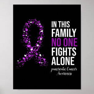 Póster En Esta Familia Nadie Lucha Solo Contra El Cáncer
