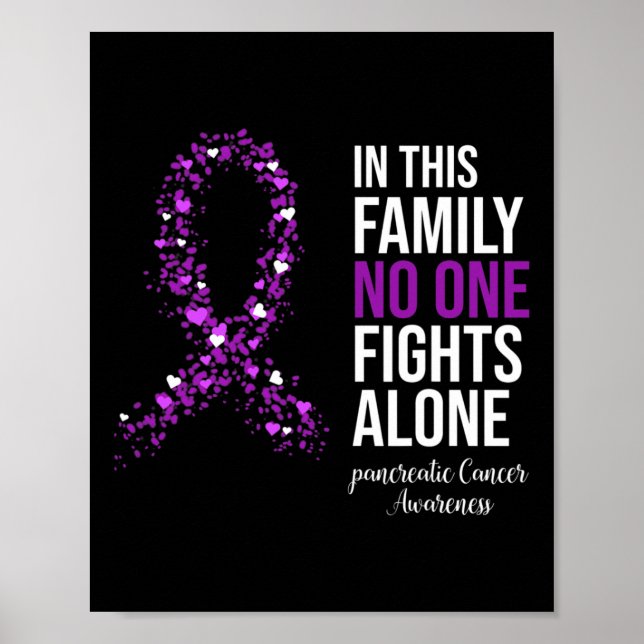 Póster En Esta Familia Nadie Lucha Solo Contra El Cáncer  (Frente)