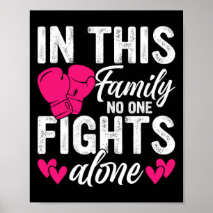 Póster En Esta Familia Nadie Lucha Solo Contra El Cáncer