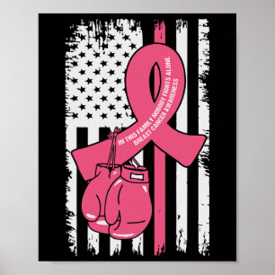 Póster En Esta Familia Nadie Lucha Solo Contra El Cáncer 